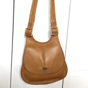 Vintage Coach Crescent Saddle Bag NYC